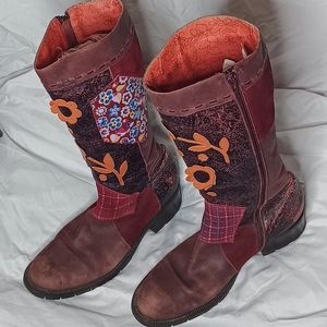 SOLD.         Oilily Patchwork Boots